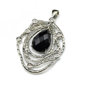 Кулон с камнем агат (имитация) паутинка 31*40мм, серебристый (иск.) Кулон с камнем агат (имитация) паутинка 31*40мм, серебристый (иск.)