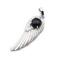 Кулон Крыло Ангела 16*47мм с авантюрином синим (иск.)