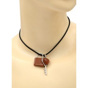 Двойная Кулон Ключ - Замок для влюбленных 17*36мм, 20*26мм с авантюрином (иск.) Двойная Кулон Ключ - Замок для влюбленных 17*36мм, 20*26мм с авантюрином (иск.)