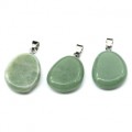 Кулон из авантюрина зеленого овал 19*24мм