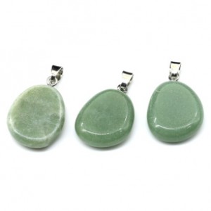 Кулон из авантюрина зеленого овал 19*24мм