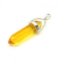Кристалл - Кулон-маятник цвет цитрин 13*10*42мм (иск.)