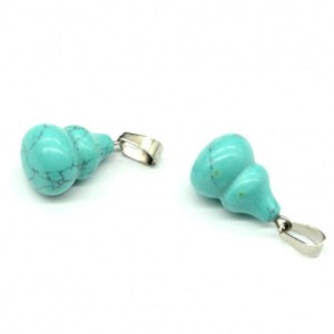 Кулон пирамидка 13*18мм из бирюзы искусственной (иск.)