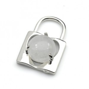 Кулон Замок 15*23мм в металле с горным хрусталем Кулон Замок 15*23мм в металле с горным хрусталем