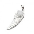 Кулон Крыло Ангела 16*47мм с горным хрусталем Кулон Крыло Ангела 16*47мм с горным хрусталем