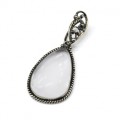 Кулон горный хрусталь 23*38мм.