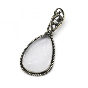 Кулон горный хрусталь 23*38мм.