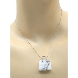 Оригинальная Кулон с кахолонгом в форме сумочки 25*10*27мм