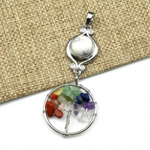 Кулон Древо Жизни 28*65мм с кахолонгом