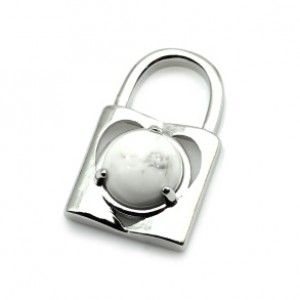 Кулон Замок 16*26мм с кахолонгом в металле