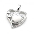 Кулон в виде сердца 27*29мм с кахолонгом (иск.)