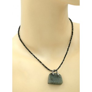 Оригинальная Кулон с лабрадором в форме сумочки 25*10*27мм