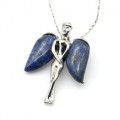 Кулон Ангел 23*34мм с лазуритом