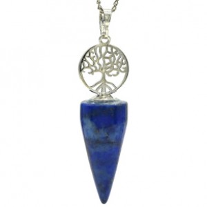 Кулон-маятник в виде конуса 15*53мм с лазуритом