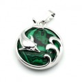Кулон Дельфин 24*26 с малахитом искусственным (иск.) Кулон Дельфин 24*26 с малахитом искусственным (иск.)