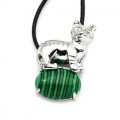 Кулон с малахитом искусственным Тигр 23*32мм (иск.) Кулон с малахитом искусственным Тигр 23*32мм (иск.)