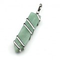 Кулон с нефритом прессованным Карандаш 15*50мм