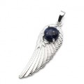 Кулон Крыло Ангела 16*47мм с содалитом