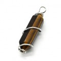 Кулон кристалл 17*60мм с тигровым глазом
