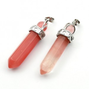 Кристалл - Кулон-маятник из халцедона 14*48мм (иск.)