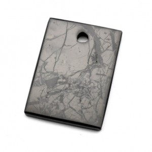 Кулон из шунгита "Прямоугольник" 30*40мм