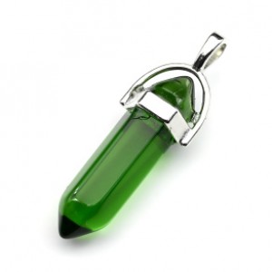 Кристалл - Кулон-маятник цвет зеленый 13*10*42мм (иск.) Кристалл - Кулон-маятник цвет зеленый 13*10*42мм (иск.)