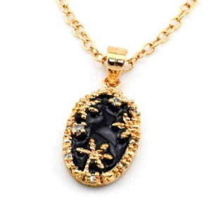 Кулон позолоченный "Черепаха" с эмалью (иск.)