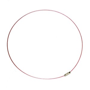 Чокер основа для колье,  длина  45 см, толщина 1 мм, розовый перламутр, 1 штука