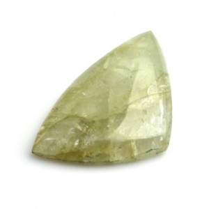 Кабошон из берилла треугольник, 19*29*5мм