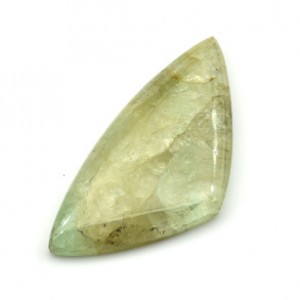 Кабошон из берилла треугольник, 20*40*5,5мм