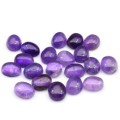Кабошон из аметиста овал 1 сорт, 8*10*4мм