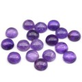 Кабошон из аметиста круг 1 сорт, 10*10*4,5мм.