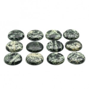 Кабошон из офита круг 27*27*6мм