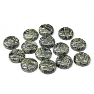 Кабошон из змеевика круг 18*18*5мм
