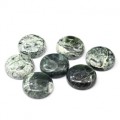Кабошон из змеевика круг 22*22*7мм.