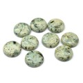 Кабошон из змеевика круг 18*18*5мм.