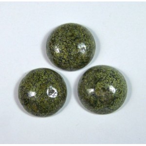 Кабошон из змеевика круг 20*20*7мм