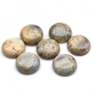 Кабошон из камня лунник овал, 16*16*5мм