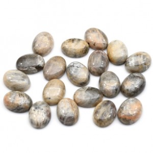 Кабошон из камня лунник овал, 12*16*5мм (иск.)