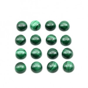 Кабошон из малахита круг, 6*6*3мм Кабошон из малахита круг, 6*6*3мм