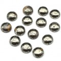 Кабошон из пирита круг 13*13*5мм.