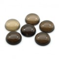 Кабошон из раухтопаза круг 15*15*5мм, (28-19)