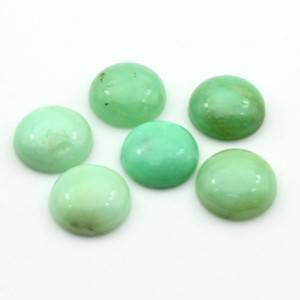 Кабошон из хризопраза круг, 15*15*5мм (28-6)