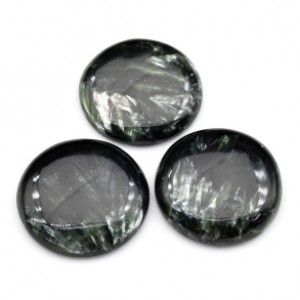 Кабошон из серафинита круг, 28*28*5мм Кабошон из серафинита круг, 28*28*5мм