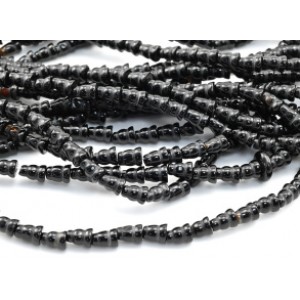 Бусины из агата форма 6*8мм, 37см, 49 бусин