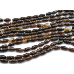 Бусины из агата тонированного рис 8*16мм цвет шоколад, 39,5см, 25 бусин Бусины из агата тонированного рис 8*16мм цвет шоколад, 39,5см, 25 бусин
