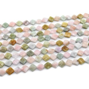 Бусины из берилла ромб гр.16мм, 39см, 26 бусин