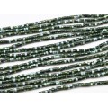 Бусины из перламутра диски 4мм цвет изумрудный, 39см, 153 бусины
