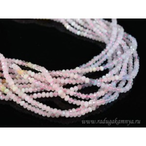 Бусины из берилла рондель гр.3мм, 39см, 195 бусин