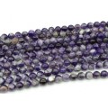 Бусины из аметиста шарик 10мм, 37см, 36 бусин